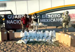 Decomisan tráiler cargado de metanfetamina en SLRC; hay un detenido