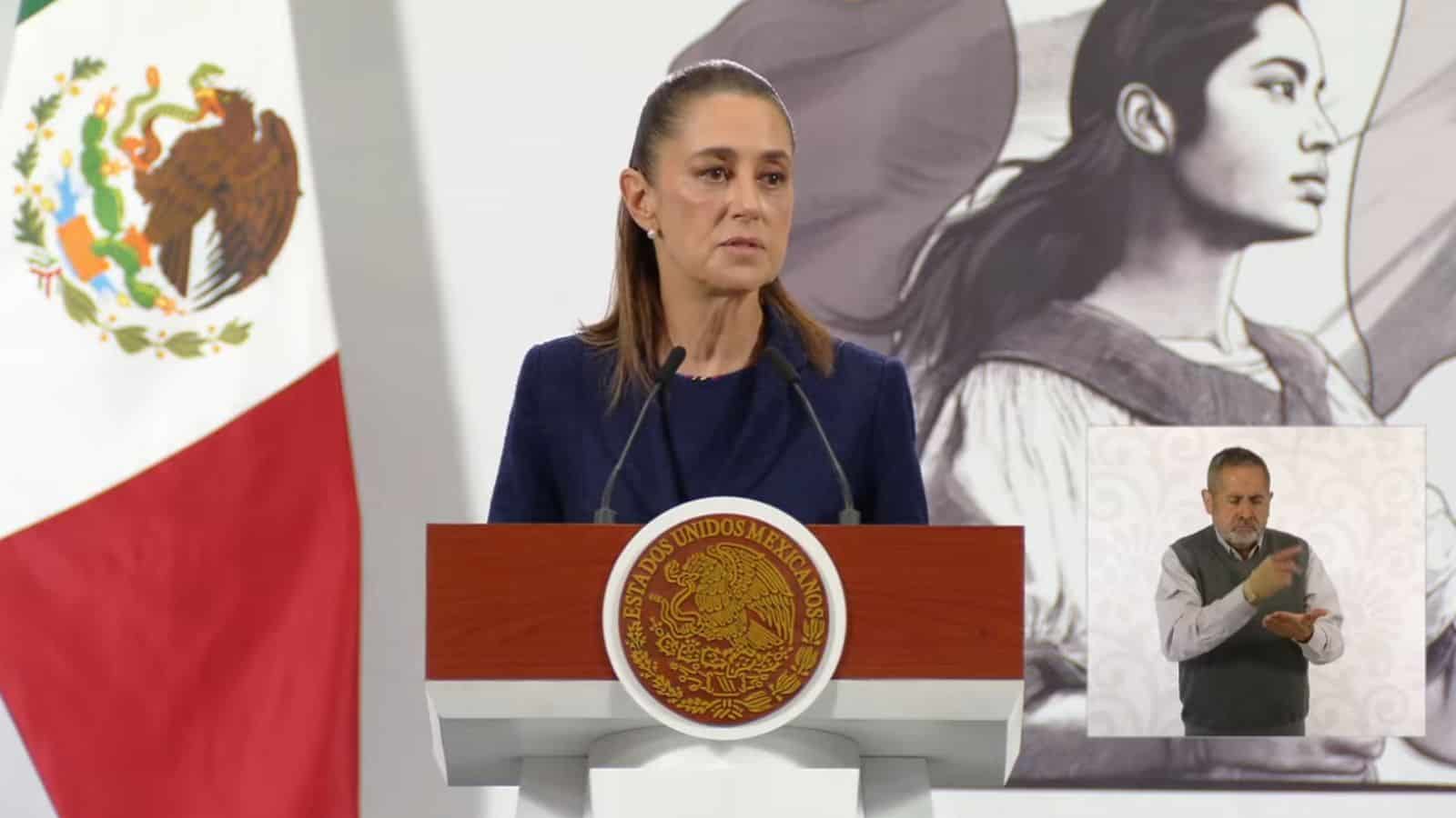 Sheinbaum informa sobre la causa del ataque a camioneta de la nieta del gobernador Rocha Moya