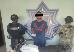 Detienen a un hombre por robo de moto en Ciudad Obregón