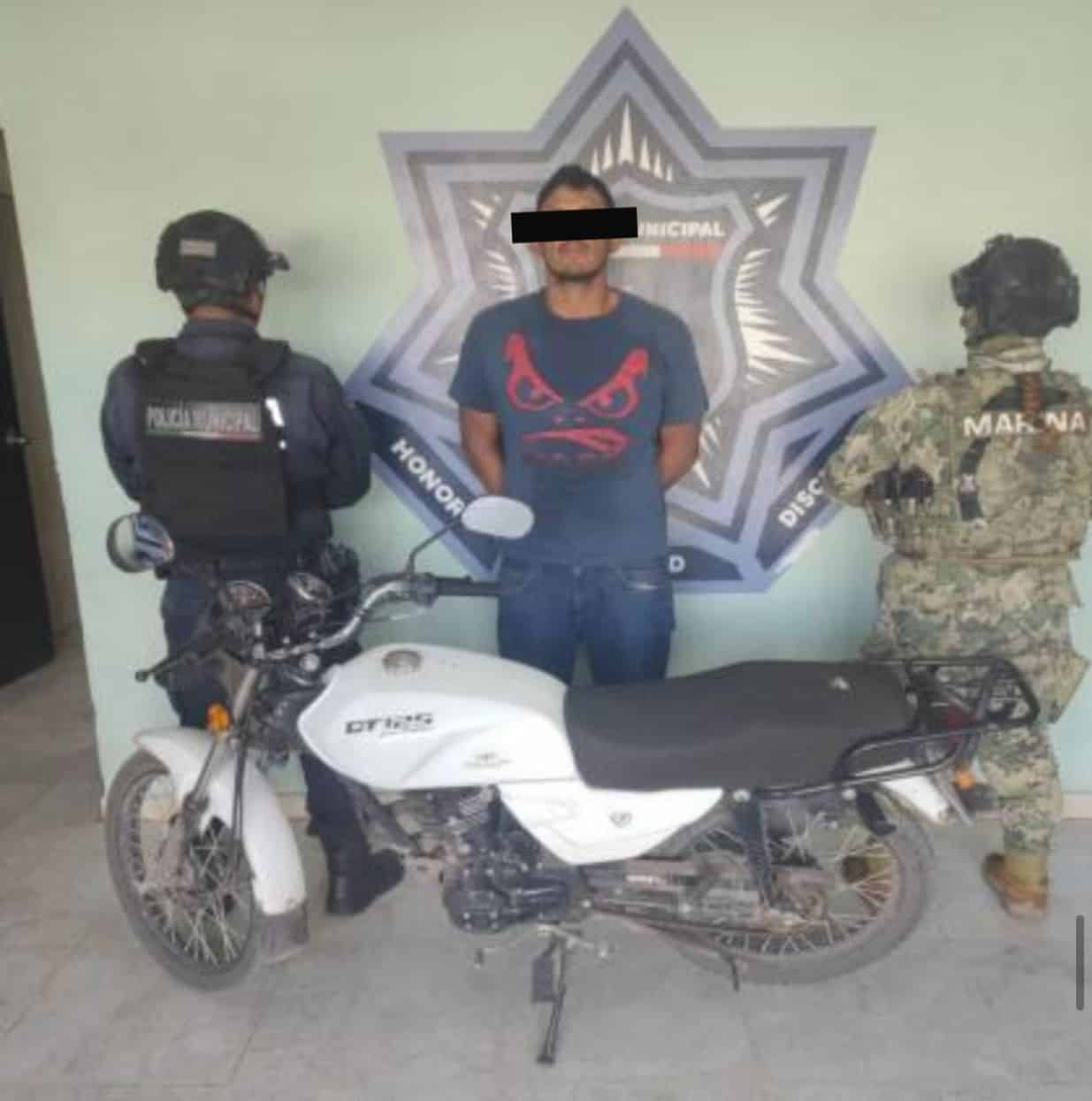 Detienen a un hombre por robo de moto en Ciudad Obregón