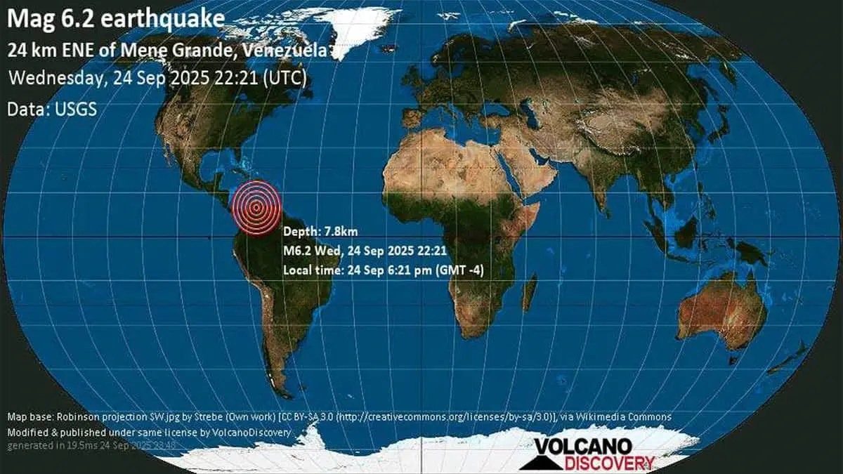 VIDEOS | Terremoto de 6.2 grados sacude Venezuela; las imágenes muestran la magnitud del sismo
