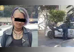 VIDEO | Lady Patadas: Mujer reta y agrede a policía en CDMX; causa indignación en redes sociales