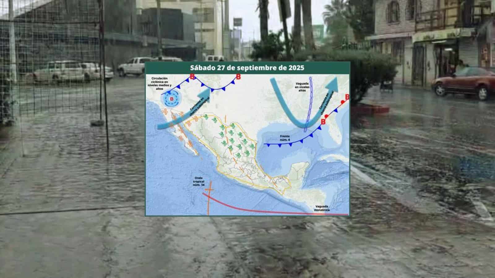 Clima en Sonora hoy 27 de septiembre: Se pronostican lluvias en gran parte del Estado