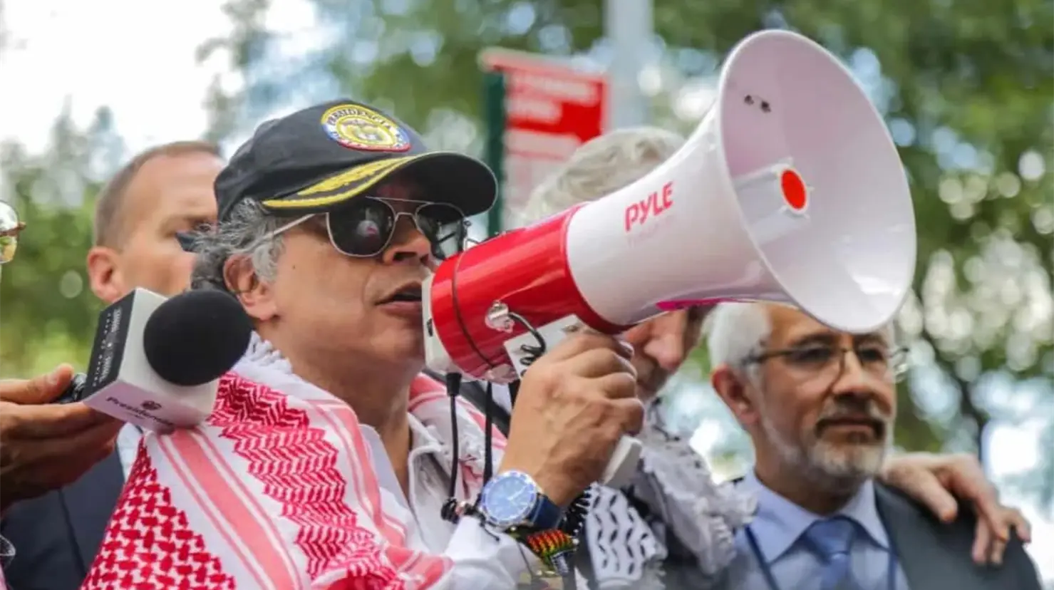 Gustavo Petro responde a la revocación de su visa tras participar en protesta por Palestina en Nueva York