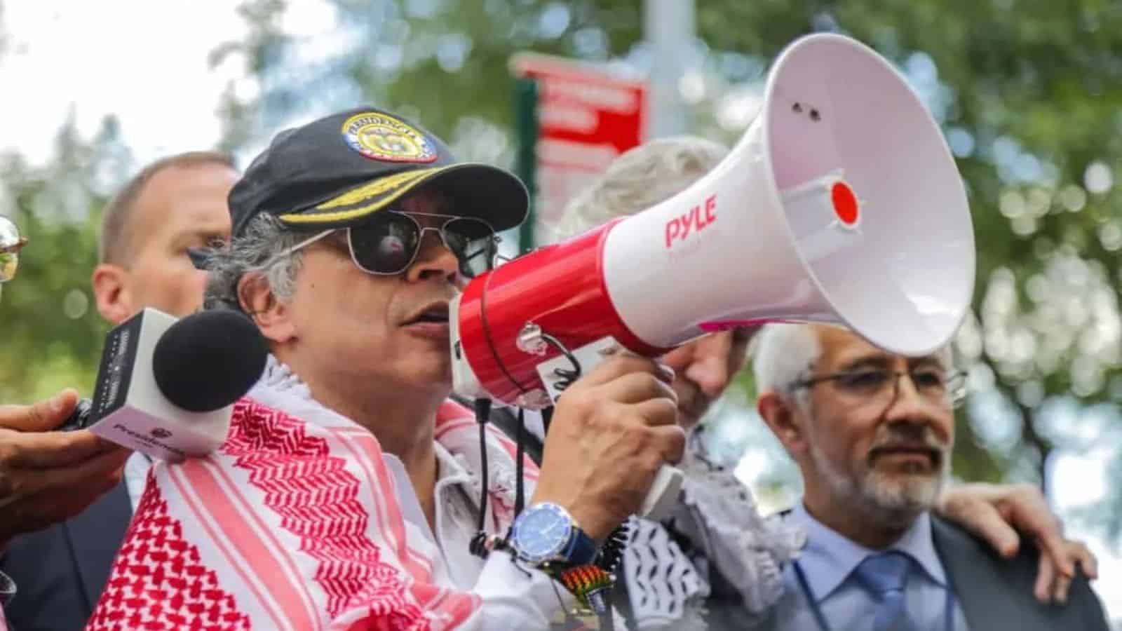 Gustavo Petro responde a la revocación de su visa tras participar en protesta por Palestina en Nueva York