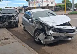 Aparatoso choque al sur de Ciudad Obregón