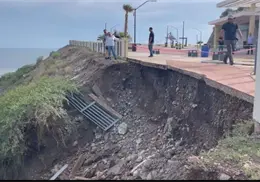 Lluvias provocan deslave del Mirador de San Carlos