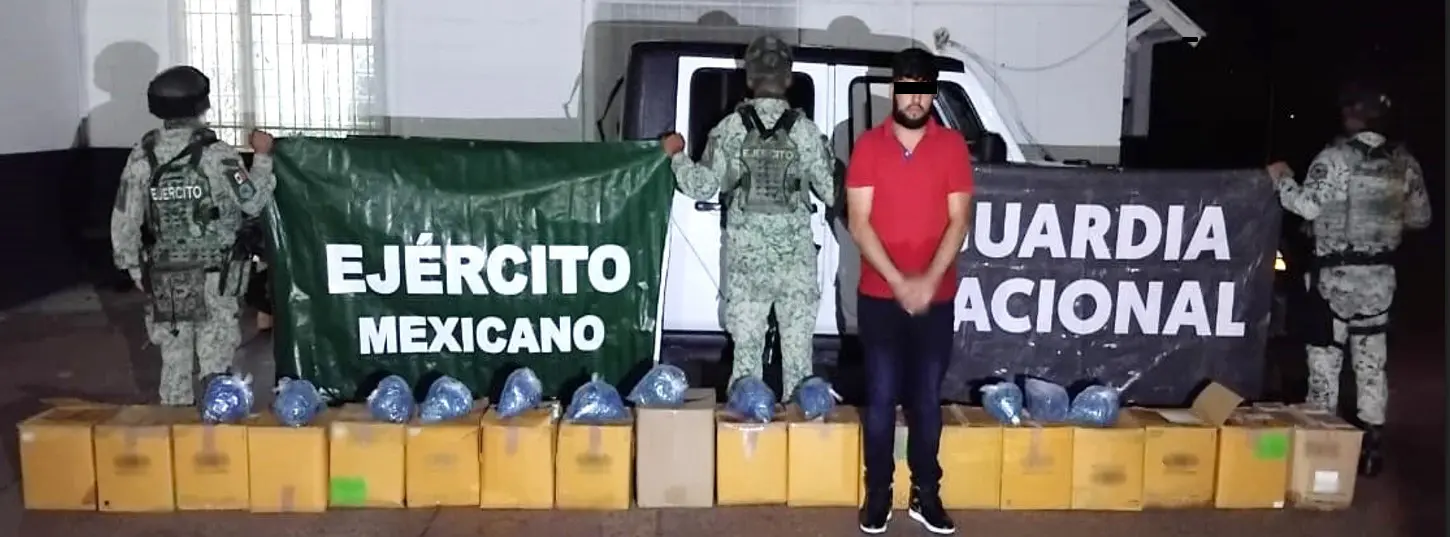Decomisan camioneta cargada con mariguana en Nogales