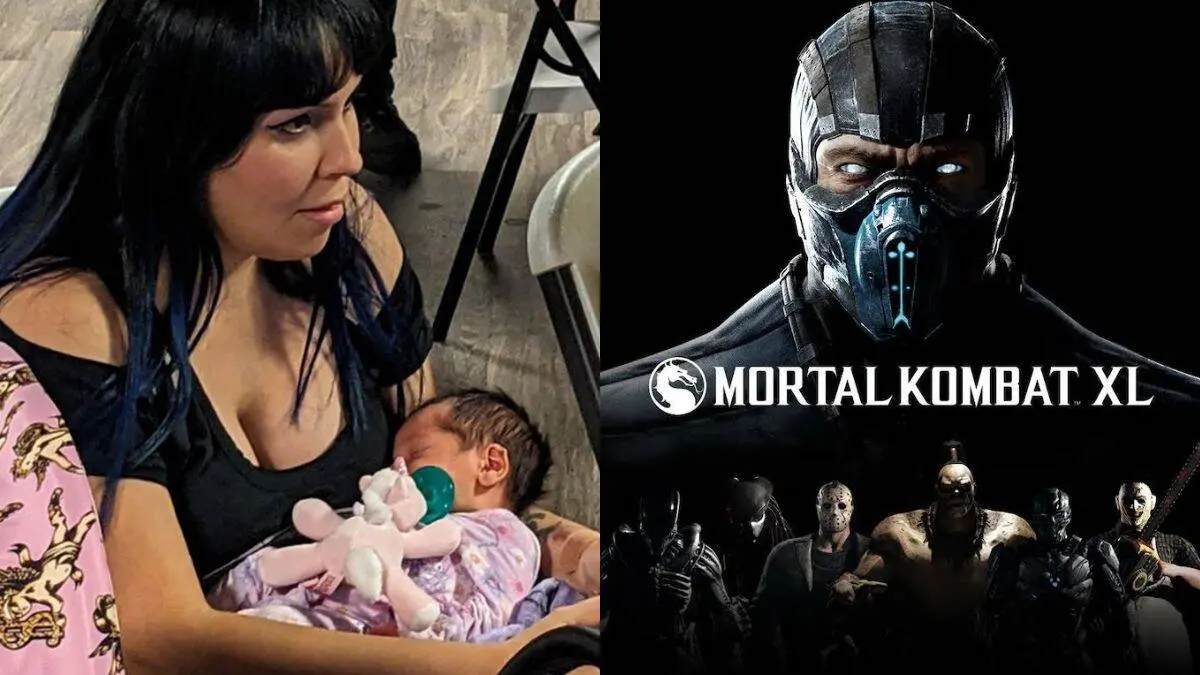 Madre en Florida gana torneo de Mortal Kombat con su hija en brazos