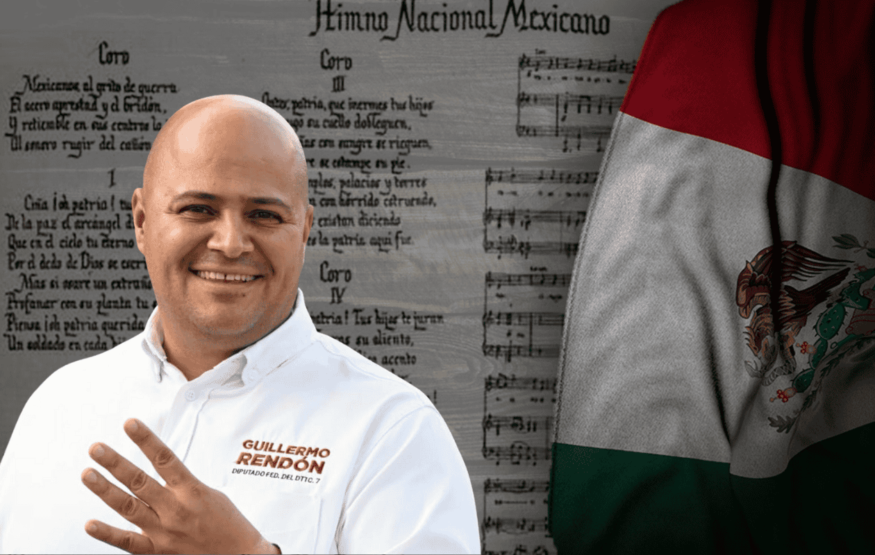 Diputado de Morena propone cárcel y multa por cantar mal el Himno Nacional