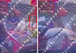 VIDEO | Sujeto agrede a cabezazos a cajero; quiso devolver una mayonesa y el gerente no estaba