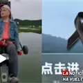 VIDEO | Influencer chino graba su muerte en el helicóptero que construyó
