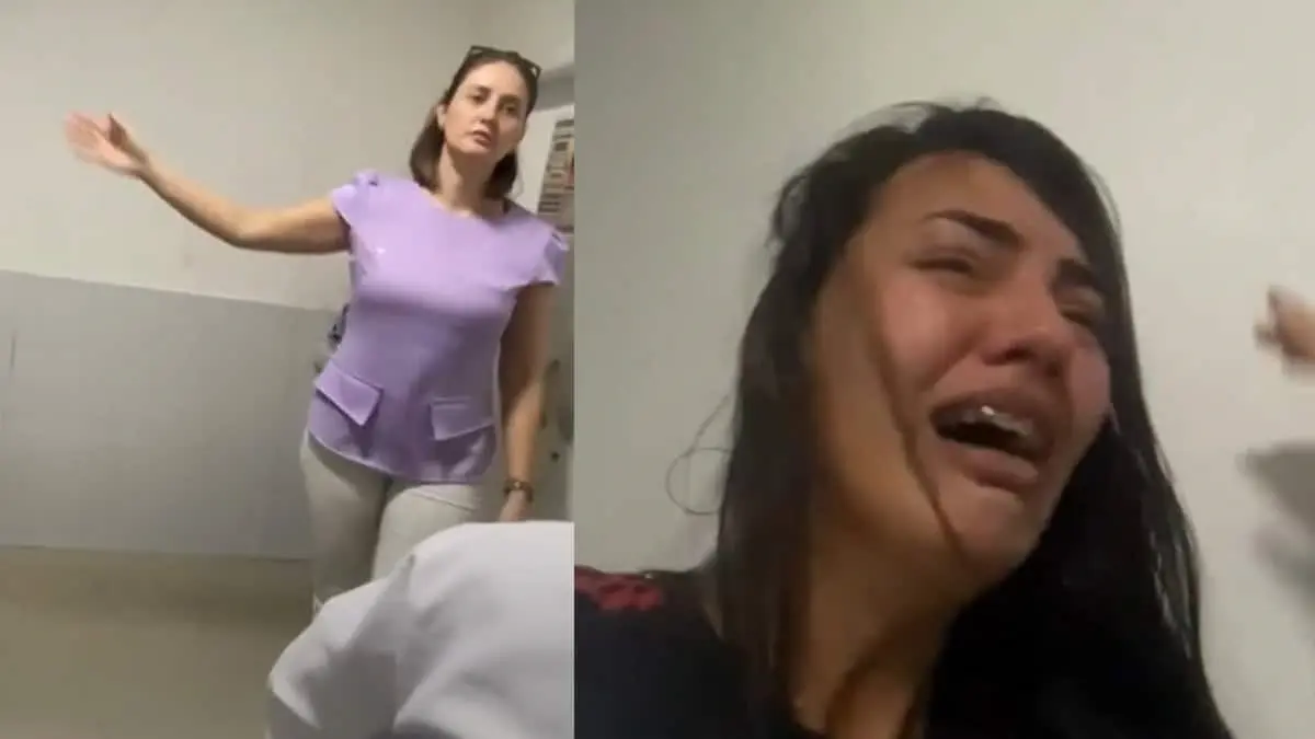VIDEO | Joven mujer acude al ginecólogo a consulta y la esposa del médico irrumpe en el despacho y la golpea