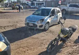 Aparatoso choque al norte de Ciudad Obregón deja dos lesionados
