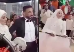 VIDEO | Así murió novio durante su fiesta de bodas; se sujetó a su esposa antes de desvanecerse