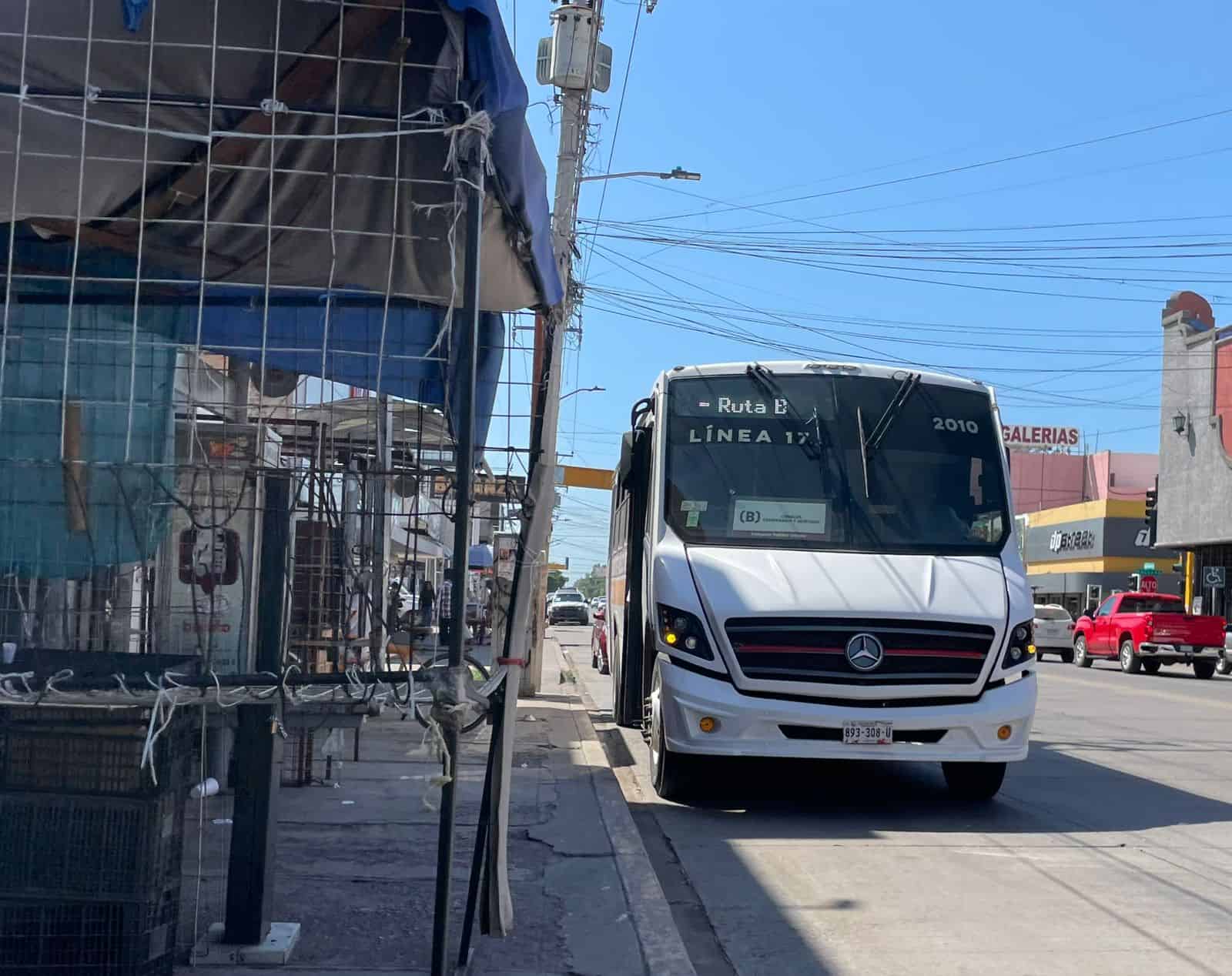 Avanza transporte urbano en Cajeme