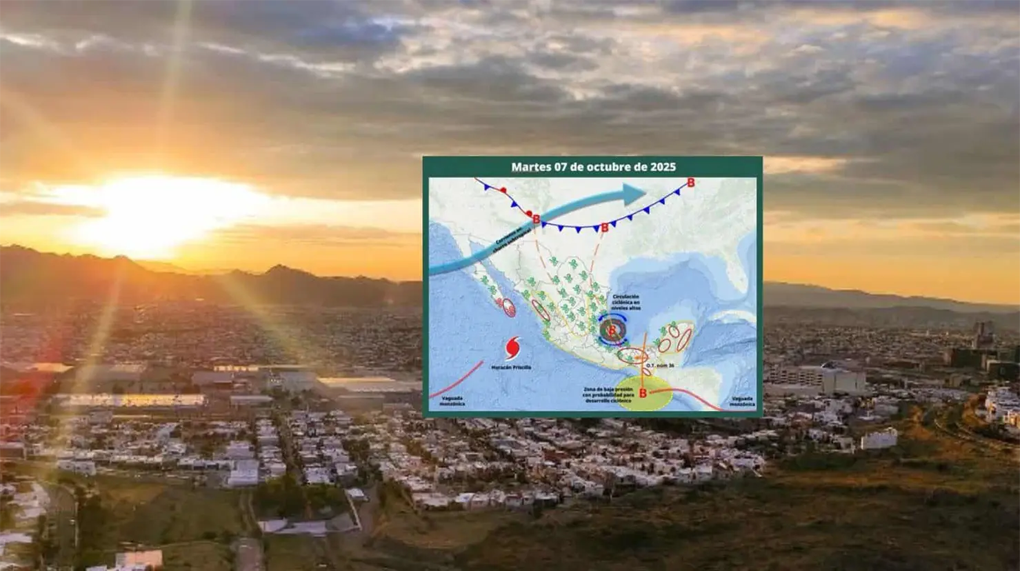 Clima en Hermosillo hoy 7 de octubre; se prevé un día cálido y nublado en la ciudad