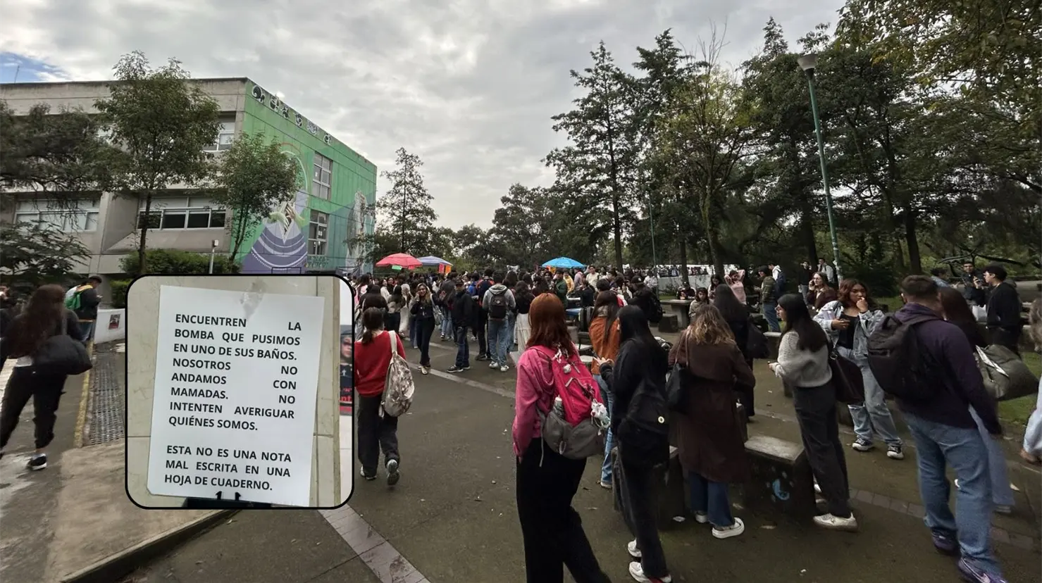 Desalojan Facultad de Ciencias Políticas de la UNAM por amenaza de bomba