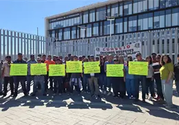 Sindicalizados de Navojoa protestan y exigen justicia pronta