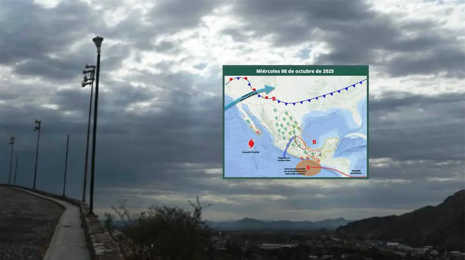 Clima en Hermosillo hoy 8 de octubre; se prevé lluvia ligera para este miércoles
