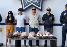 Detienen a cuatro personas en Hermosillo; aseguran drogas y armas