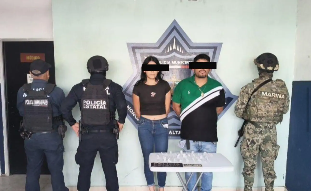 Capturan a pareja con droga en Las Cachimbas, al oriente de Ciudad Obregón