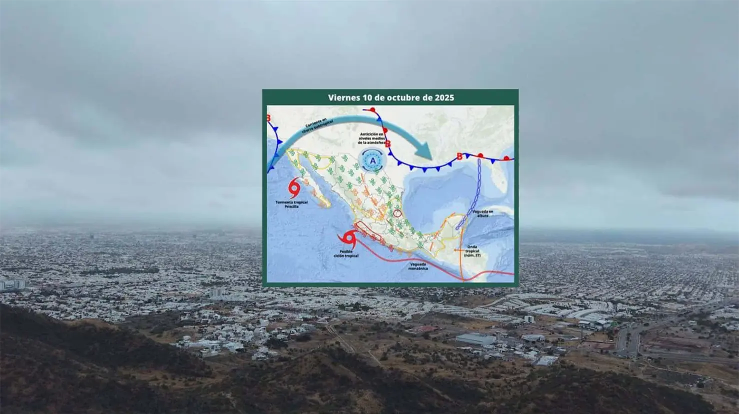 Clima en Hermosillo hoy 10 de octubre; se pronostica máxima cerca de los 40°C para este viernes