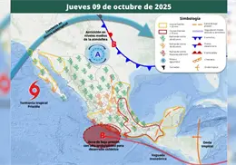 Clima en Sonora hoy, 9 de octubre: "Priscilla" continuará ocasionando cielos medio nublados