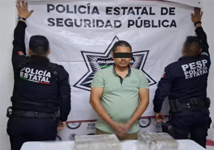Interceptan tráiler que transportaba fentanilo en Huatabampo