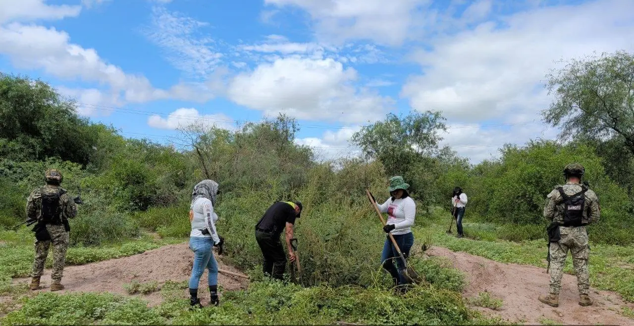 Búsqueda positiva en San Ignacio Río Muerto; Guerreras Buscadoras hallan restos calcinados