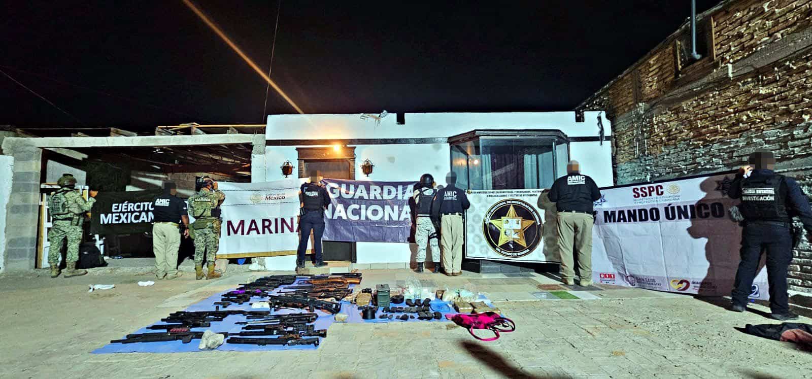 Desmantelan centro de operación criminal en San Luis Río Colorado