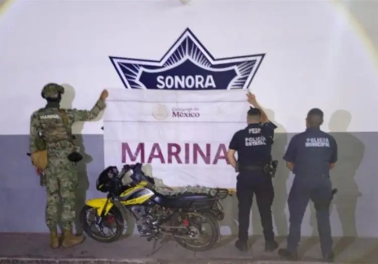 Decomisan motocicleta y drogas en Estación Corral, al norte de Ciudad Obregón
