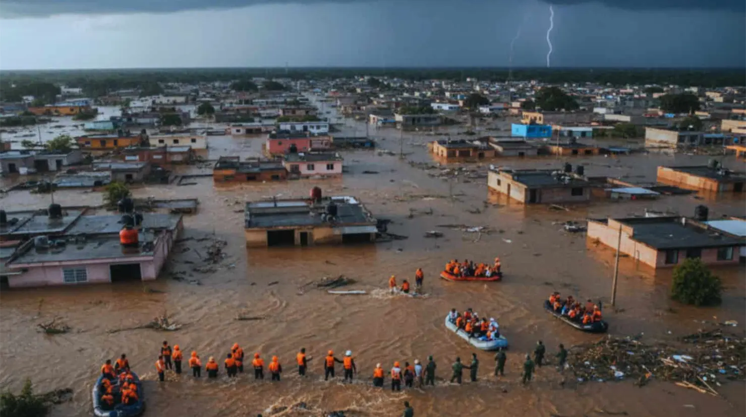 "Raymond" deja 64 muertos y más de 60 desaparecidos por lluvias en cinco estados, reporta Protección Civil