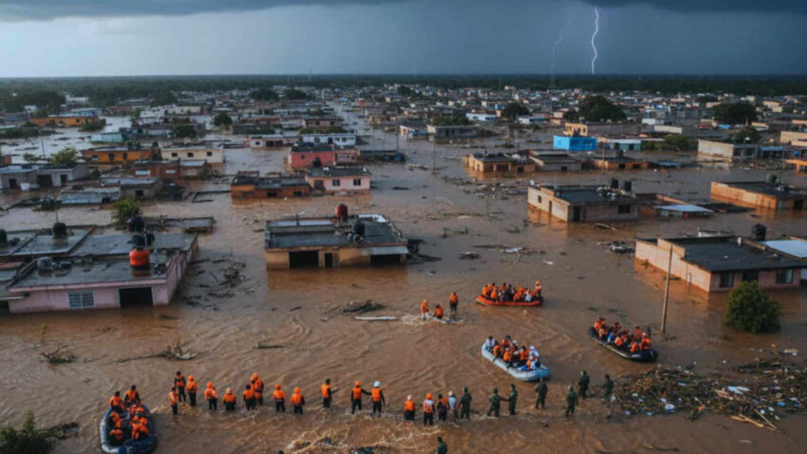 Raymond deja 64 muertos y más de 60 desaparecidos por lluvias en cinco estados, reporta Protección Civil