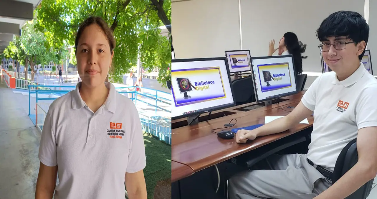 Karyme Guadalupe Soto Acedo y Carlos Gabriel Vega Acosta, obtuvieron los primeros lugares en la Olimpiada Sonorense de Biología
