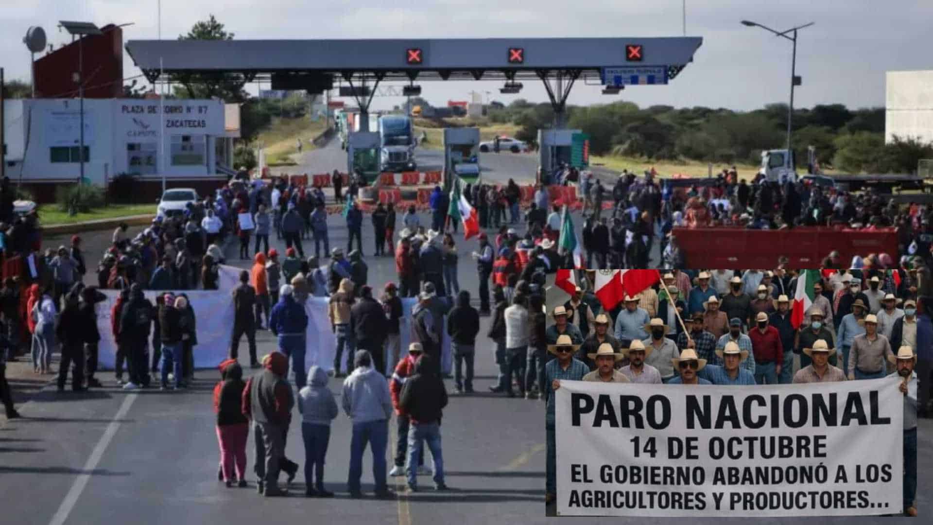 Productores del país paralizan carreteras en paro nacional para exigir apoyo al campo mexicano