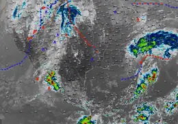 Frente frío 7 y evento de Norte provocarán vientos fuertes y lluvias en el norte de México