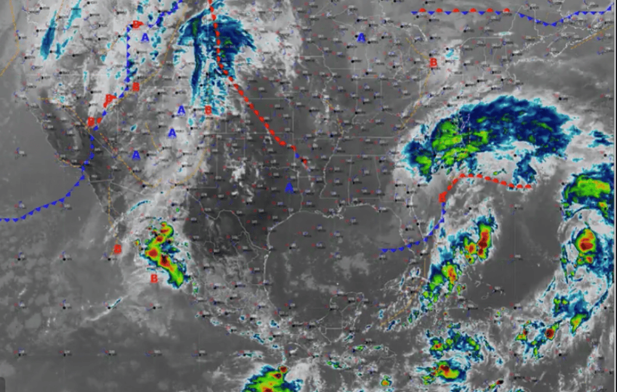 Frente frío 7 y evento de Norte provocarán vientos fuertes y lluvias en el norte de México