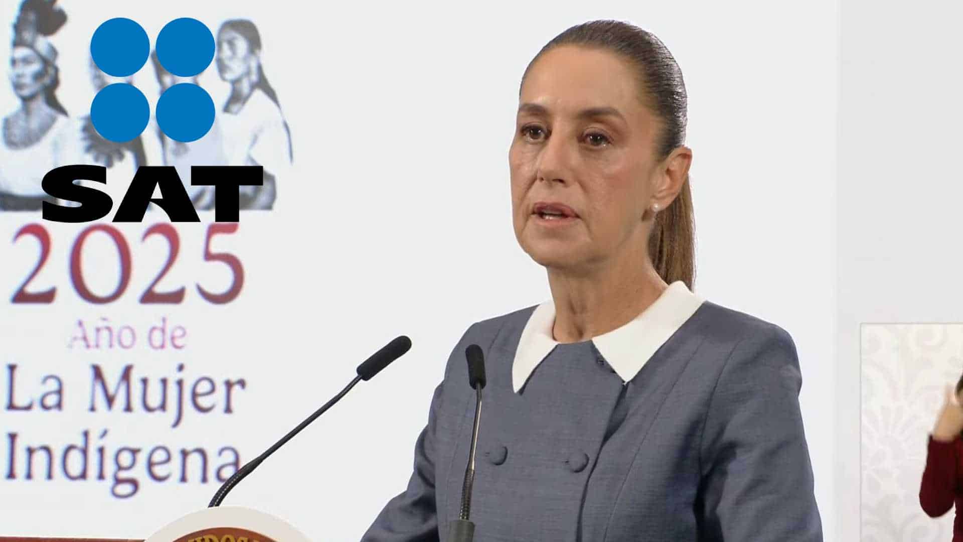 Sheinbaum asegura que el paro de algunos trabajadores en el SAT no afectó servicios