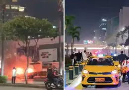 VIDEOS | Presunto coche-bomba explota cerca de un centro comercial en Ecuador
