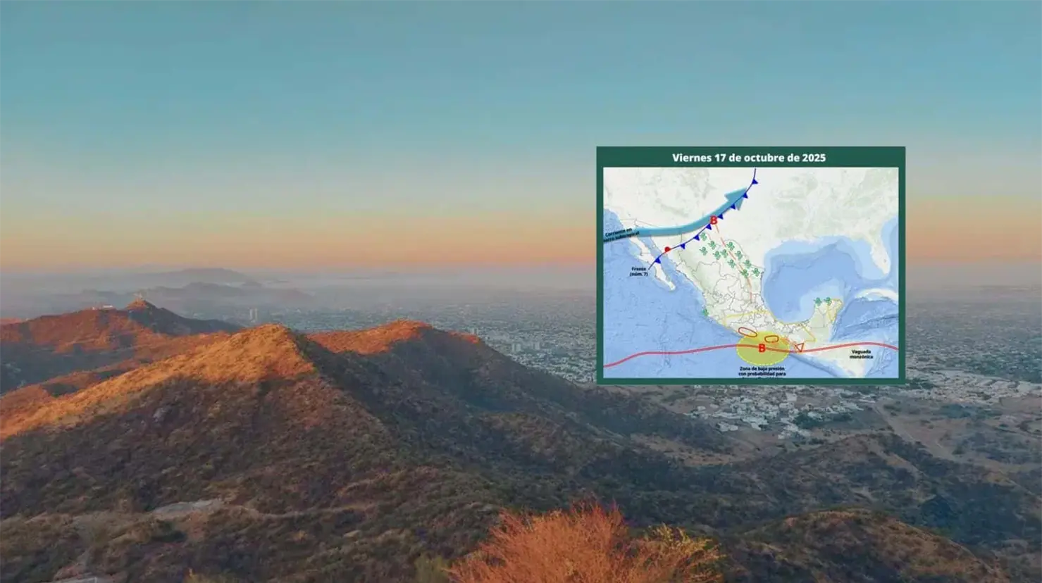 Clima en Hermosillo hoy 17 de octubre; se registran amaneceres más frescos por frente frío