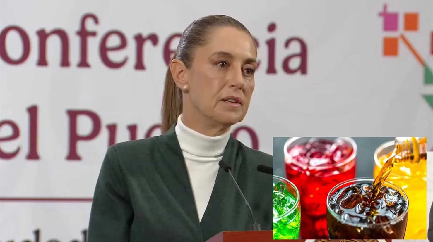 Sheinbaum defiende aumento del IEPS a refrescos: "El objetivo no es recaudar dinero"