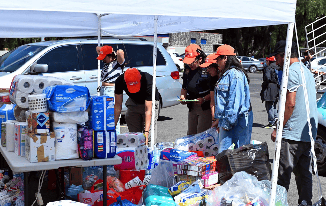 UNAM envía 65 toneladas de ayuda humanitaria a zonas afectadas por lluvias en Hidalgo, Puebla y Veracruz