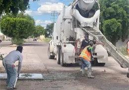 Bacheo avanza en Navojoa en zonas prioritarias
