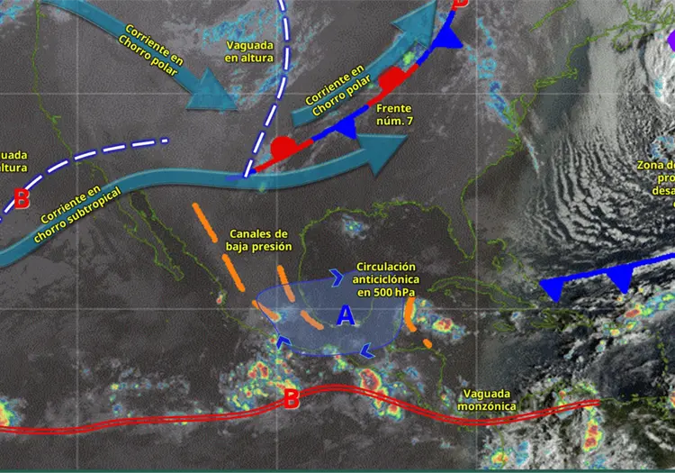 Frente frio 8 dejará heladas y lluvias en estos estados de México