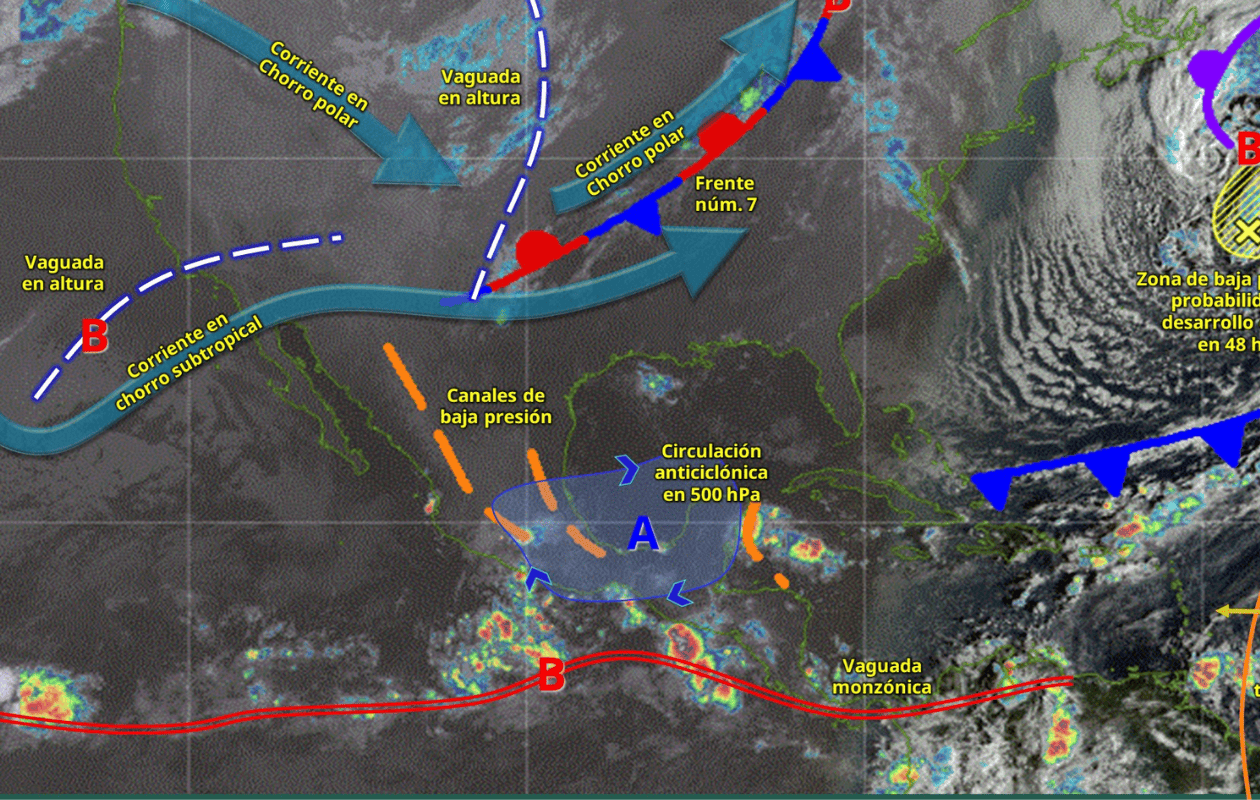 Frente frio 8 dejará heladas y lluvias en estos estados de México