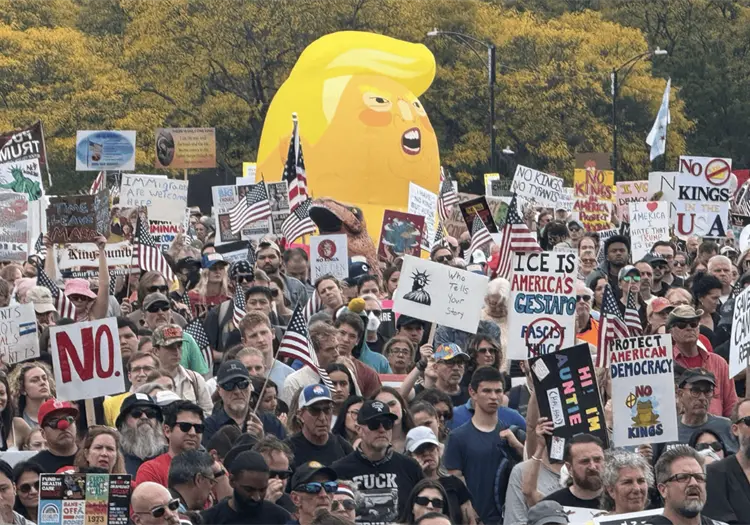 No Kings: Miles protestan contra Trump en EE.UU. y Europa