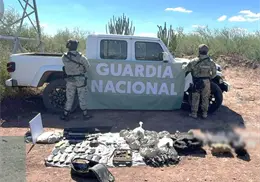 Decomisan armamento y droga en Navojoa