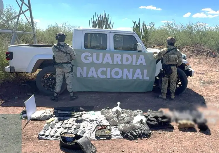 Decomisan armamento y droga en Navojoa