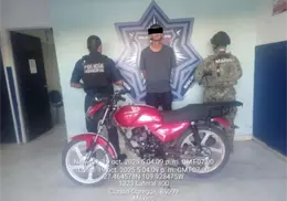 Detienen a joven con moto robada en Cócorit
